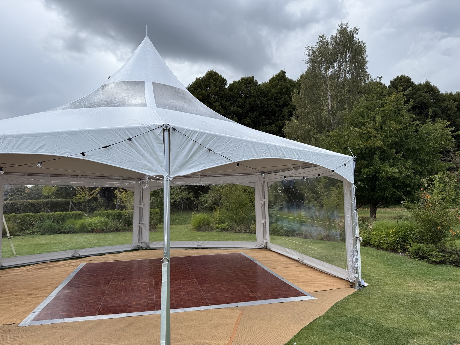 Outdoor marquee with Kent Dance Floors dance floor